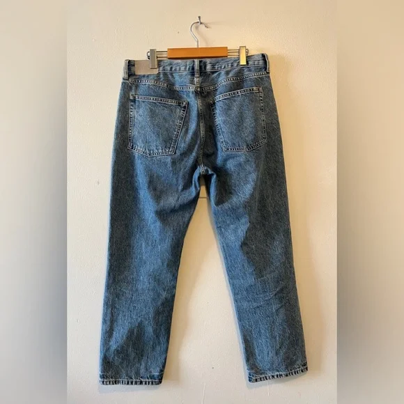 Everlane The Relaxed Straight Jean Size 30 Bottom Fly Vintage Wash Mid Rise - Picture 4 of 11